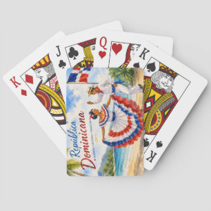 Dominican Republic Beach Dancers travel souvenir Playing Cards