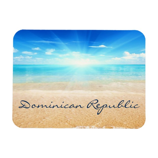 Dominican Republic beach sunrise Magnet (Horizontal)
