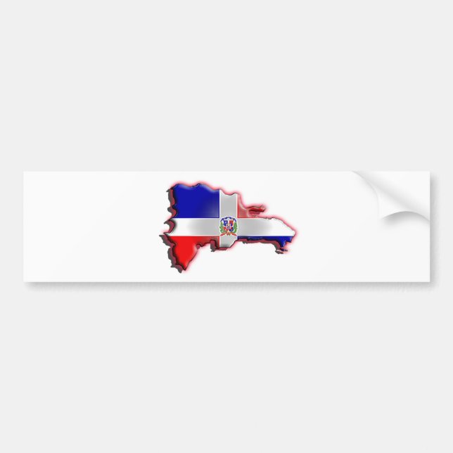 Dominican Republic Bumper Sticker (Front)