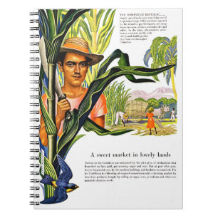 Dominican Republic, cane sugar plantation, Notebook