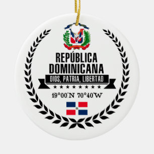 Dominican Republic Ceramic Tree Decoration