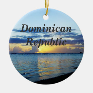 Dominican Republic Ceramic Tree Decoration