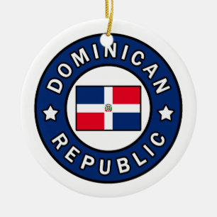 Dominican Republic Ceramic Tree Decoration