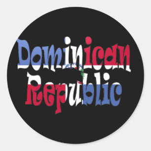 Dominican Republic Classic Round Sticker