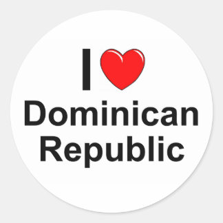 Dominican Republic Classic Round Sticker