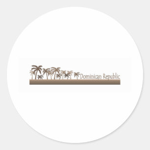 Dominican Republic Classic Round Sticker
