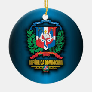 Dominican Republic COA Ceramic Tree Decoration