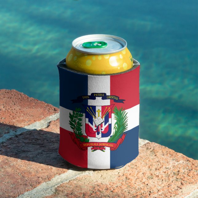 Dominican Republic coat of arms Can Cooler (In Situ Pool)