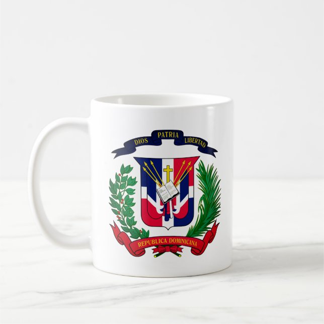 Dominican Republic coat of arms Coffee Mug (Left)