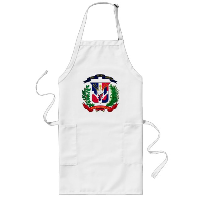 Dominican Republic coat of arms Long Apron (Front)