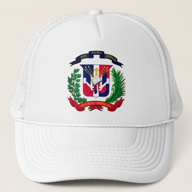 Dominican Republic coat of arms Trucker Hat (Front)