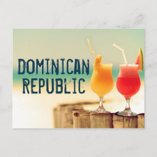 Dominican Republic cocktails Postcard