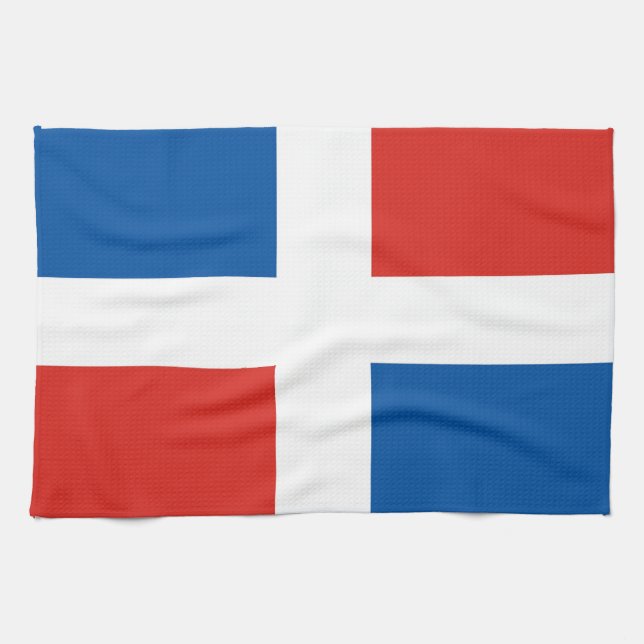 dominican republic country flag towel (Horizontal)