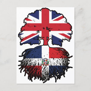 Dominican Republic Dominican British UK Tree Roots Postcard