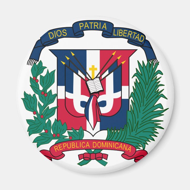 dominican republic emblem magnet (Front)