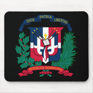 dominican republic emblem mouse mat