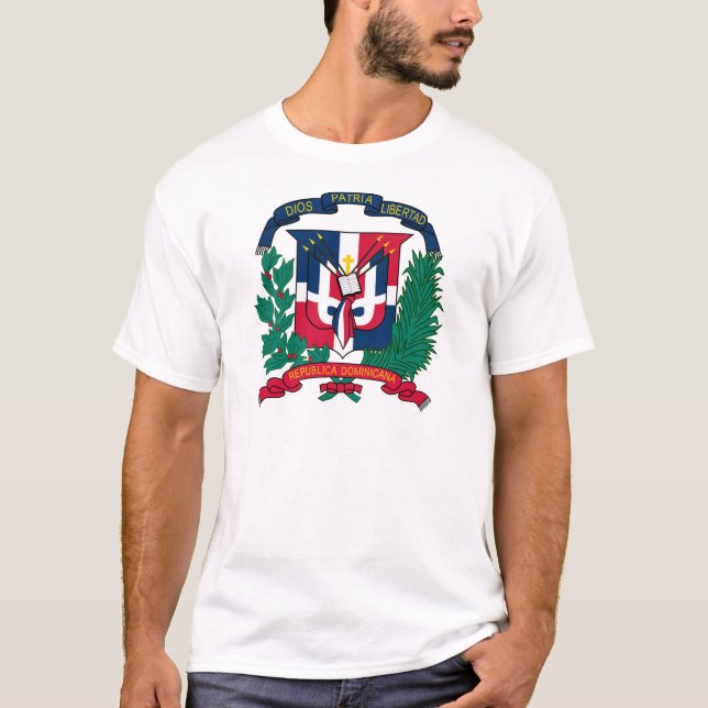 dominican republic emblem T-Shirt (Front)