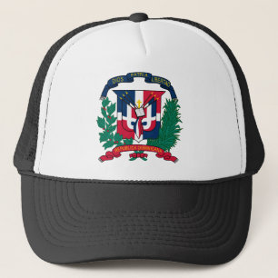 dominican republic emblem trucker hat