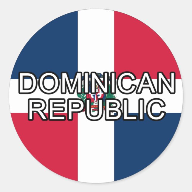 Dominican Republic Euro Sticker (Front)