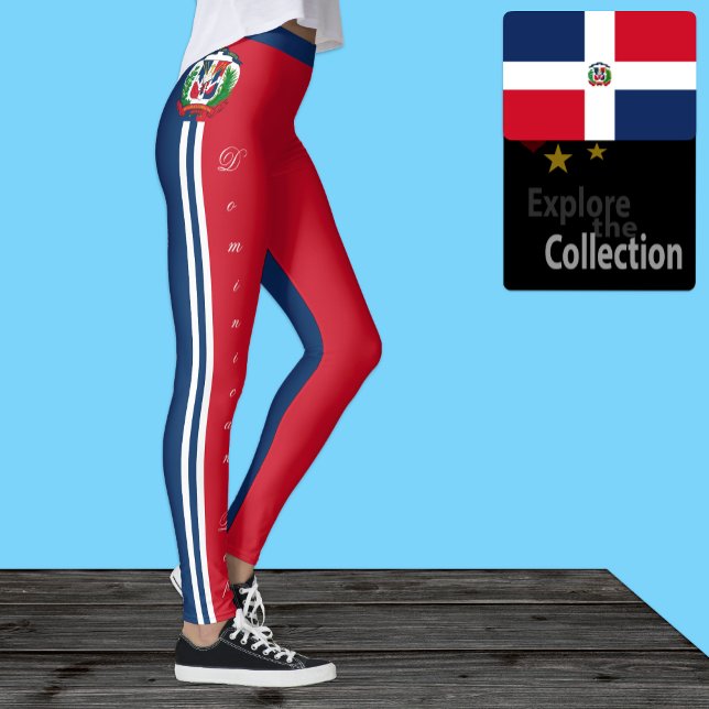 Dominican Republic fashion leggings, Flag /sports Leggings (Creator Uploaded)