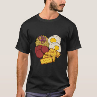 Dominican Republic Favourite Food Gãº Salami Queso T-Shirt