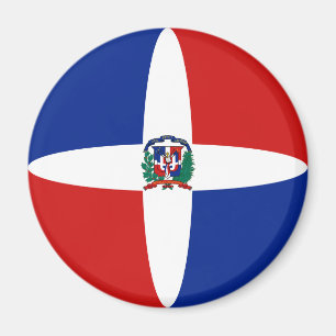 Dominican Republic Fisheye Flag Magnet