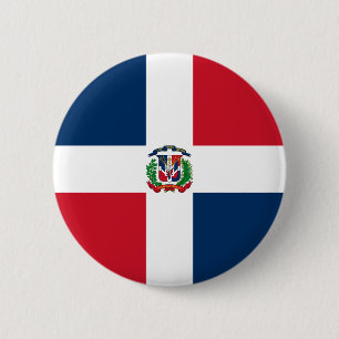 Dominican Republic Flag 6 Cm Round Badge
