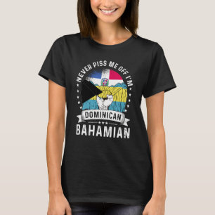Dominican Republic Flag Bahamas Grown  Humor Pride T-Shirt