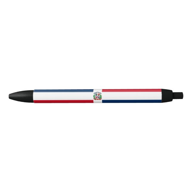 Dominican Republic Flag Black Ink Pen (Front)