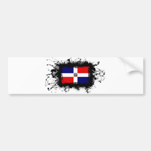 Dominican Republic Flag Bumper Sticker