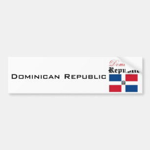 Dominican Republic flag Bumper Sticker