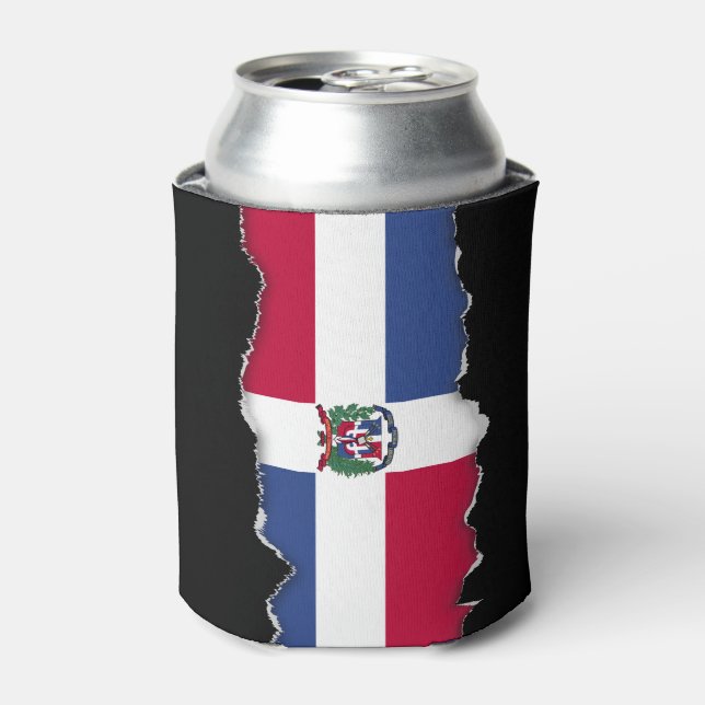 Dominican Republic Flag Can Cooler (Can Front)