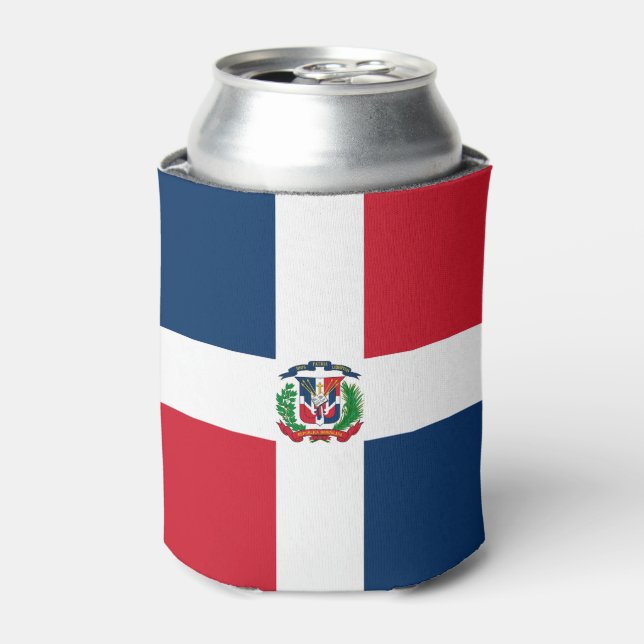 Dominican Republic Flag Can Cooler (Can Front)