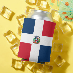 Dominican Republic flag Can Cooler