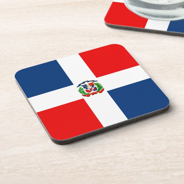 Dominican Republic Flag  Coaster (Left Side)