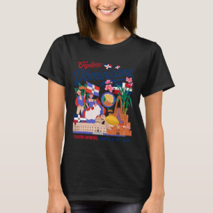 Dominican Republic Flag Costume Idea for Women Dom T-Shirt