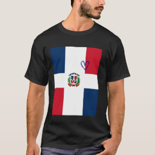 Dominican Republic Flag Dominican Heart Proud Nati T-Shirt