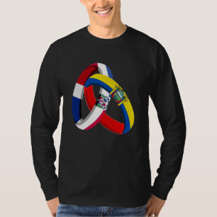 Dominican Republic Flag Ecuador Grown Ring Marriag T-Shirt