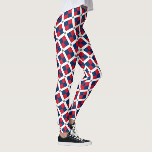 Dominican Republic Flag fashion, travel/sport fan Leggings