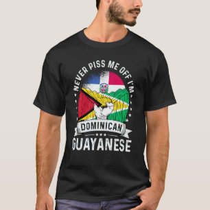 Dominican Republic Flag Guayanese Grown Humor Pri T-Shirt