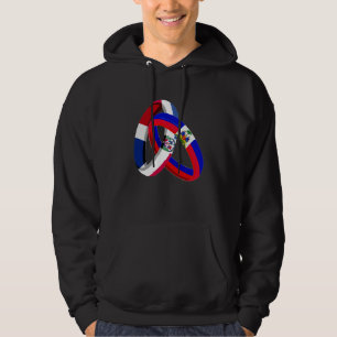 Dominican Republic Flag Haiti Grown Ring Marriage  Hoodie