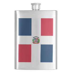 Dominican Republic flag Hip Flask