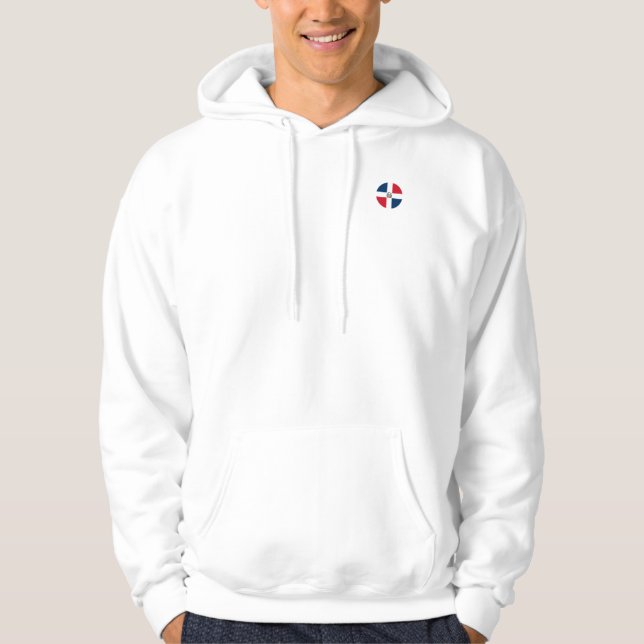 Dominican Republic flag hoodie sweatshirt (Front)