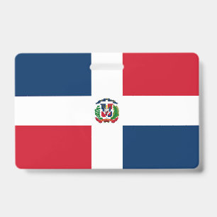 Dominican Republic flag ID Badge