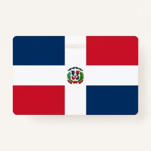 Dominican Republic flag ID Badge