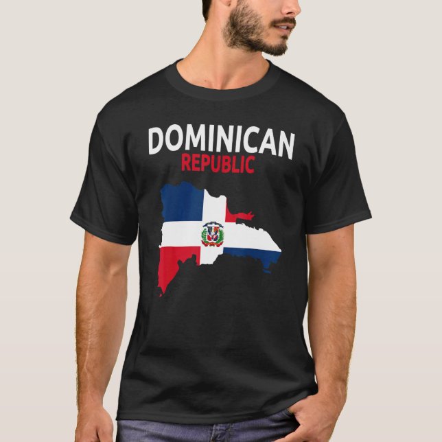 Dominican Republic Flag Idea For Men & Dominican F T-Shirt (Front)