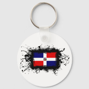 Dominican Republic Flag Key Ring