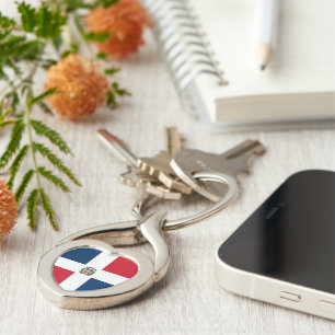 Dominican Republic flag Key Ring