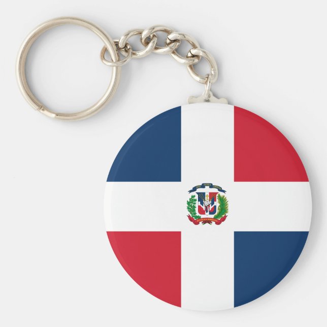Dominican Republic Flag Key Ring (Front)