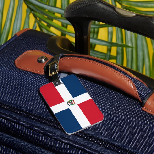 Dominican Republic flag Luggage Tag (Front Insitu 1)